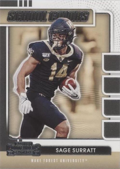 2021 Panini Contenders Draft Picks Sage Surratt #37