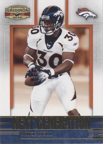 2007 Donruss Gridiron Gear Mike Bell #NG-25