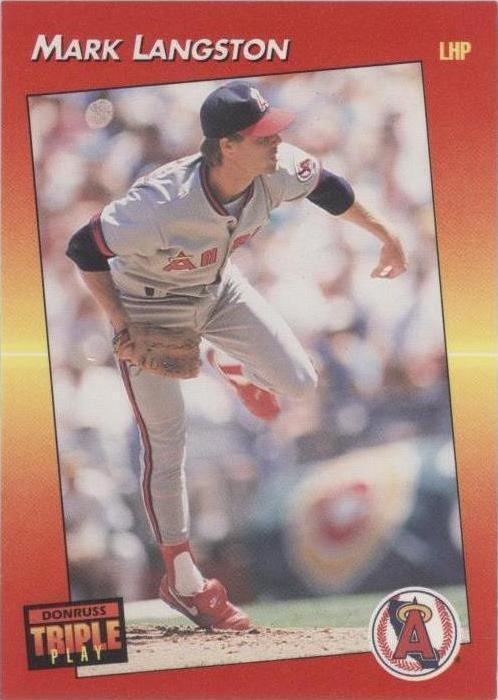 1992 Donruss Triple Play - Mark Langston #36