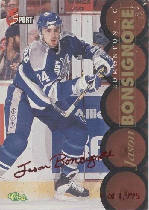 1995 Classic 5 Sport Signings - Jason Bonsignore #S74