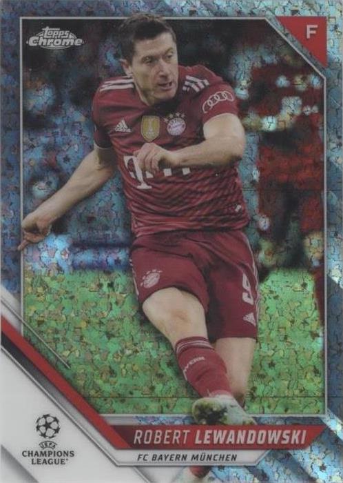 2021-22 Topps Chrome UCL - Silver Mini-Diamond Refractor #123 Robert Lewandowski /275