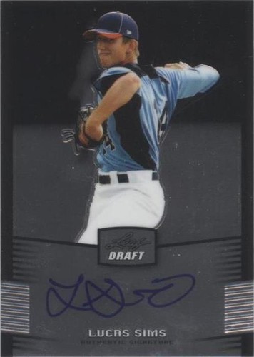 2012 Leaf Metal Draft - Lucas Sims #BA-LS1