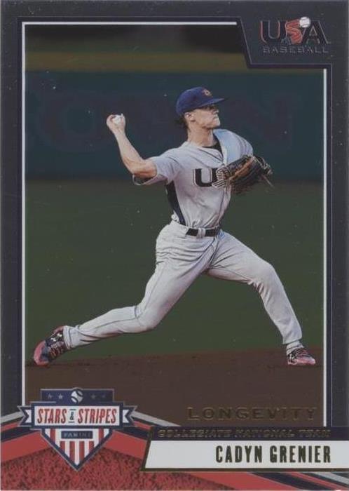 2019 Panini USA Baseball Stars & Stripes Longevity - Cadyn Grenier #85