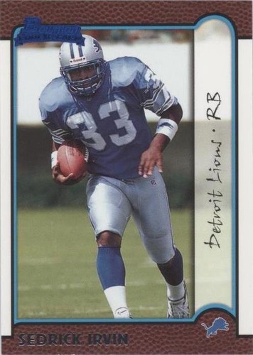 1999 Bowman Sedrick Irvin #159