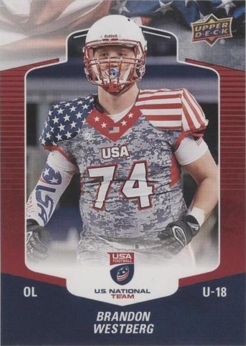 2018 Upper Deck USA Football Brandon Westberg #58