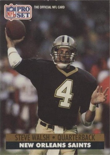 1991 Pro Set Steve Walsh #594