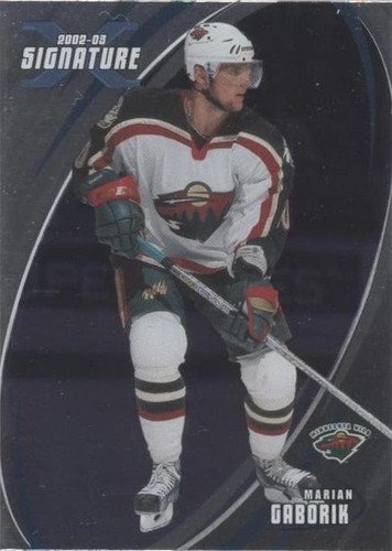 2002-03 In the Game Be A Player Signature Series - Marian Gaborik #013