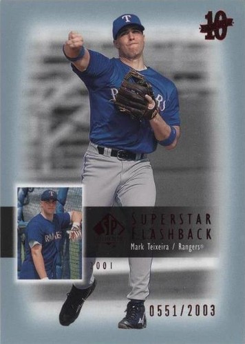2003 SP Authentic - Mark Teixeira #SF57
