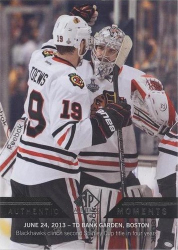 2013-14 SP Authentic - Corey Crawford Jonathan Toews #197