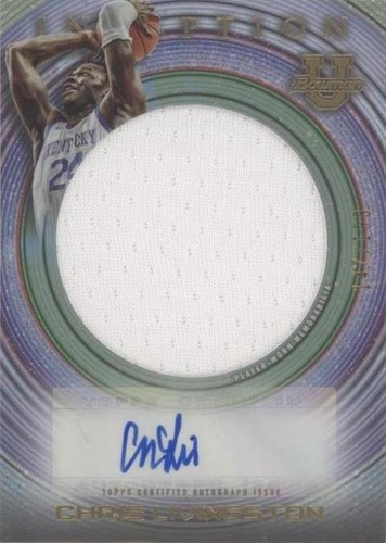 2022-23 Bowman Inception University - Chris Livingston #IAJR-CL