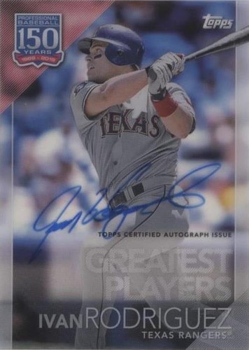 2019 Topps Clearly Authentic Autographs - Ivan Rodriguez #YBP-IR