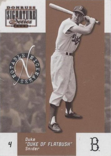 2003 Donruss Signature Series - Duke Snider #NN-7