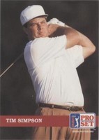 1992 Pro Set Golf - Tim Simpson #80