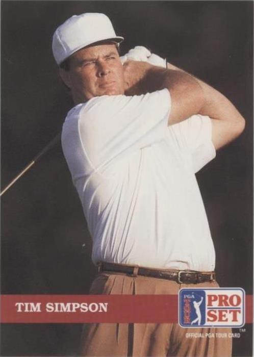 1992 Pro Set Golf - Tim Simpson #80