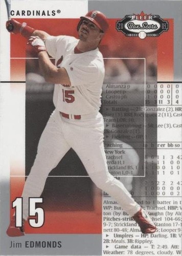 2003 Fleer Box Score - Jim Edmonds #38