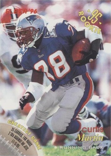 1996 Fleer Shell FACT Curtis Martin #83