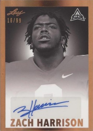 2021 Leaf Memories Zach Harrison #BW-ZH1