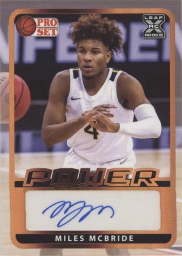 2021-22 Leaf Pro Set Power - Miles McBride #BA-MMB