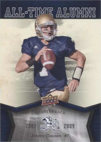 2013 Upper Deck University of Notre Dame Jimmy Clausen #ATA-JC