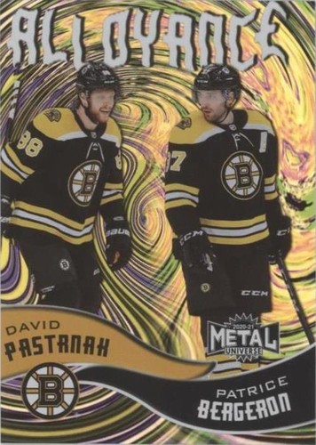 2020-21 Skybox Metal Universe - David Pastrnak Patrice Bergeron #AL-14