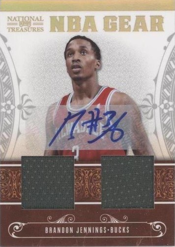 2010-11 Playoff National Treasures - Brandon Jennings #15