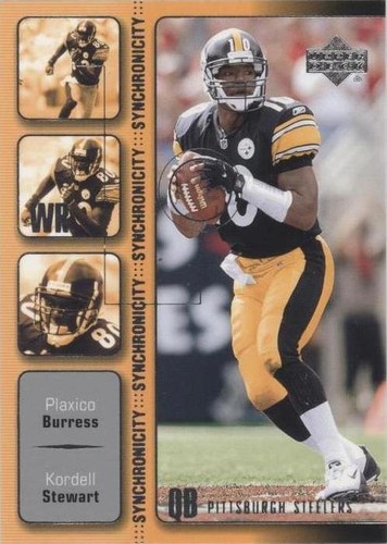 2002 Upper Deck Kordell Stewart Plaxico Burress #SY-13