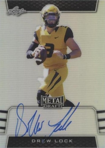 2019 Leaf Metal Draft Drew Lock #BA-DL1