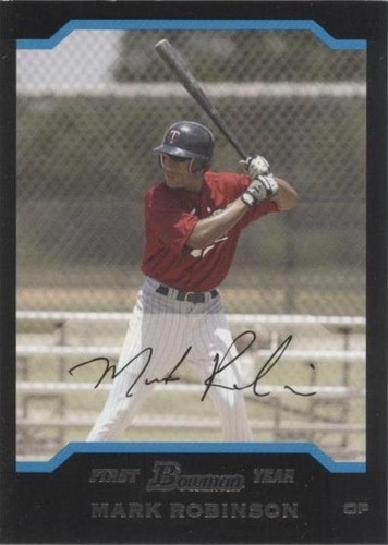 2004 Bowman Draft Picks & Prospects - Mark Robinson #BDP99