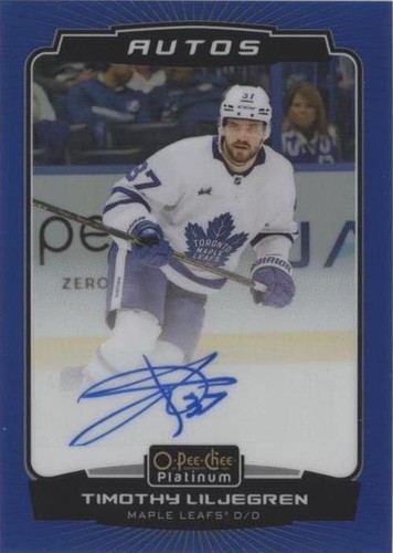 2022-23 O-Pee-Chee Platinum - Timothy Liljegren #BA-TL