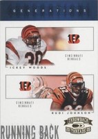 2005 Donruss Throwback Threads Ickey Woods Rudi Johnson #G-7