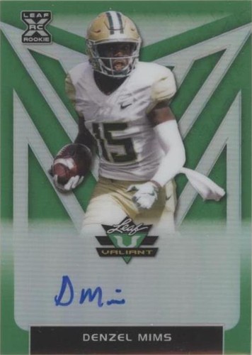 2020 Leaf Valiant Denzel Mims #BA-DM1