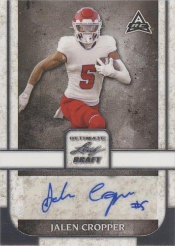 2022 Leaf Ultimate Draft Jalen Cropper #BA-JC1