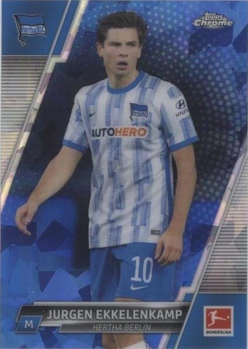 2021-22 Topps Chrome Bundesliga Sapphire Edition Jurgen Ekkelenkamp #9