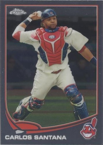 2013 Topps Chrome - Carlos Santana #21