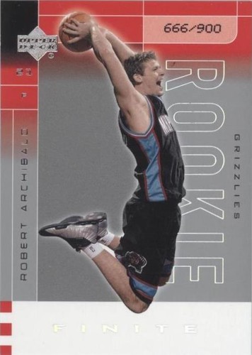 2002-03 Upper Deck Finite - Robert Archibald #205