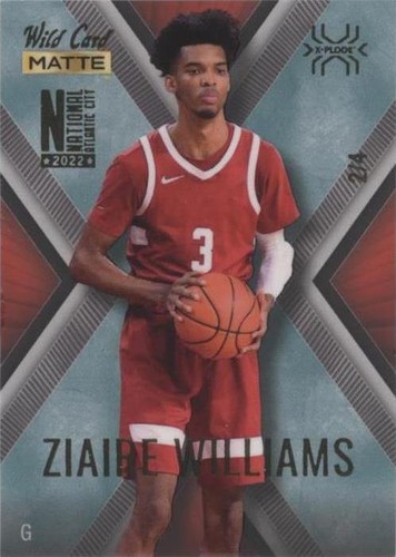 2022 Wild Card MATTE National Convention - Ziaire Williams #MXPN-25