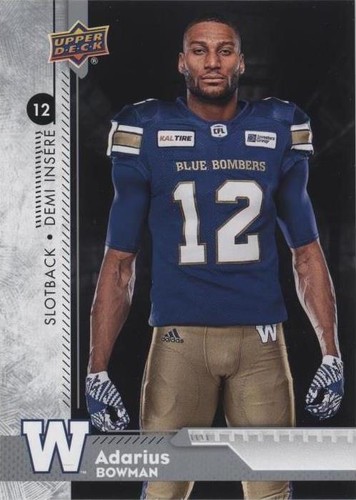 2018 Upper Deck CFL Adarius Bowman #154