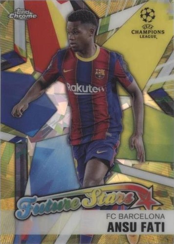 2020-21 Topps Chrome UCL Sapphire Edition Ansu Fati #FS-AF