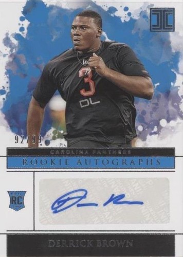 2020 Panini Impeccable Derrick Brown #144
