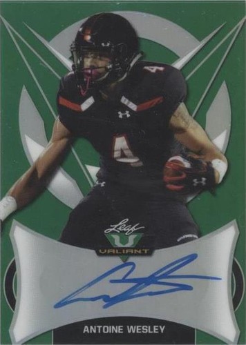 2019 Leaf Valiant Antoine Wesley #BA-AW1