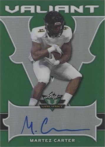 2018 Leaf Valiant Martez Carter #BA-MC1
