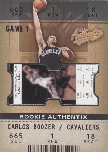 2002-03 Fleer Authentix - Carlos Boozer #122