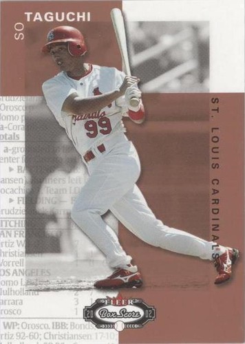 2002 Fleer Box Score - So Taguchi #157