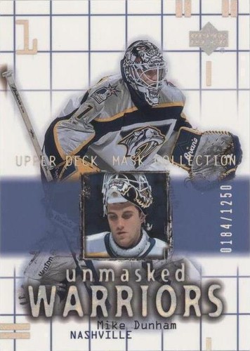 2001-02 Upper Deck Mask Collection - Mike Dunham #180