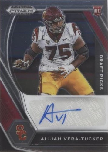 2021 Panini Prizm Draft Picks Alijah Vera-Tucker #DPA-AVT