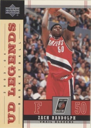 2003-04 Upper Deck UD Legends - Zach Randolph #69