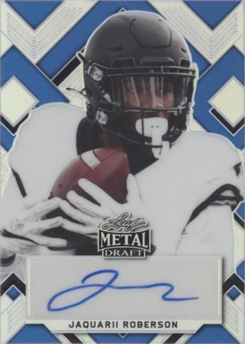 2022 Leaf Metal Draft Jaquarii Roberson #PA-JR1