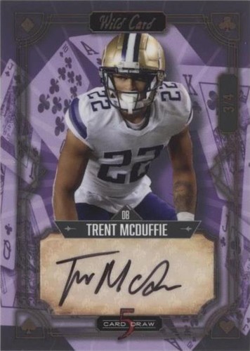 2022 Wild Card 5 Card Draw Trent McDuffie #5CDCL-P48