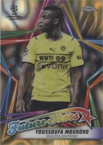 2021-22 Topps Chrome UCL Youssoufa Moukoko #FS-4