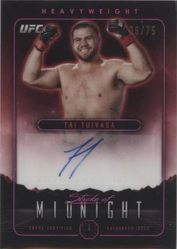 2024 Topps Midnight UFC JOSE ALDO Stroke of Midnight Auto
